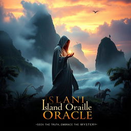 An intriguing movie poster for a film titled 'Island Oracle'