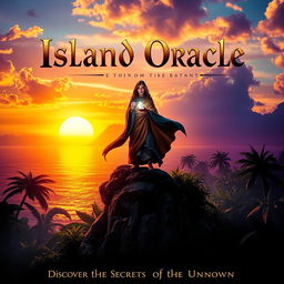 A captivating film poster for 'Island Oracle'