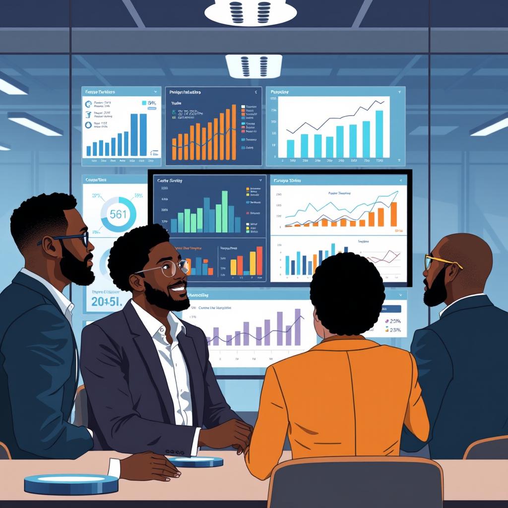 An informative image designed for an e-book showcasing graphs and metrics related to measuring and improving customer service