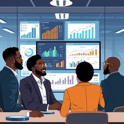 An informative image designed for an e-book showcasing graphs and metrics related to measuring and improving customer service