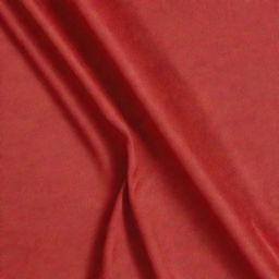 A top-down view of a red fabric with pleasing folds
