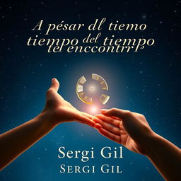 An emotive and symbolic book cover featuring two extended hands that are about to touch but remain separated by a small space in the center