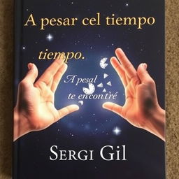 An emotive and symbolic book cover featuring two extended hands that are about to touch but remain separated by a small space in the center