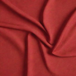 A top-down view of a red fabric with pleasing folds