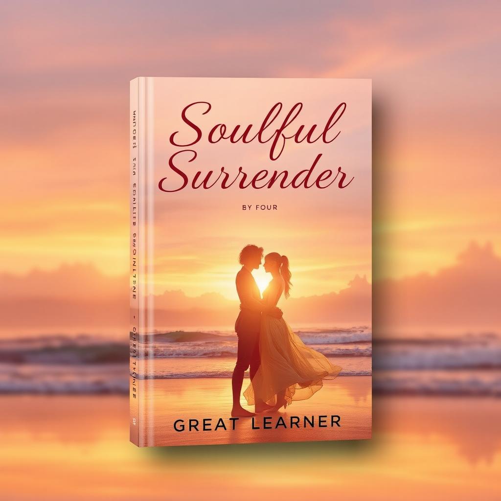 A captivating book cover design for 'Soulful Surrender' by Great Learner