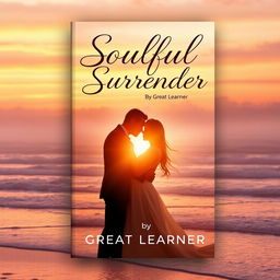 A captivating book cover design for 'Soulful Surrender' by Great Learner