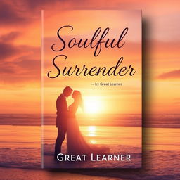 A captivating book cover design for 'Soulful Surrender' by Great Learner