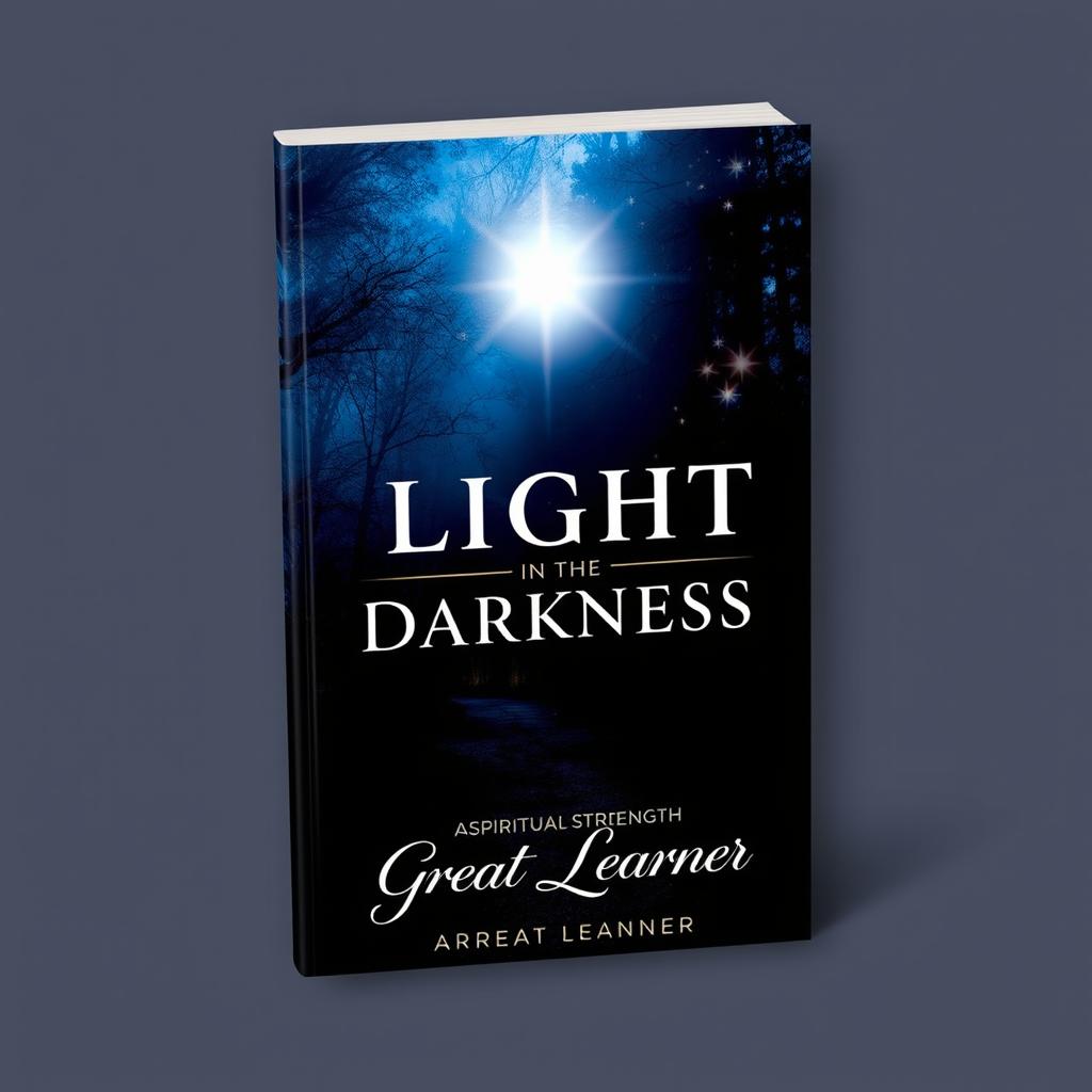 A visually striking book cover for 'Light in the Darkness' by Great Learner