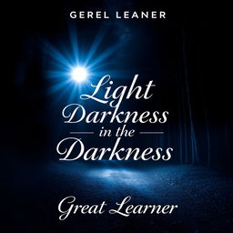 A visually striking book cover for 'Light in the Darkness' by Great Learner