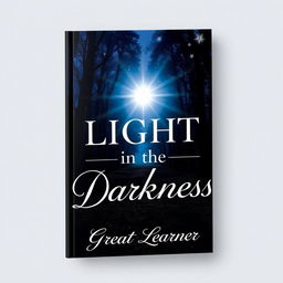 A visually striking book cover for 'Light in the Darkness' by Great Learner