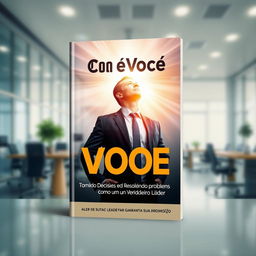 A book cover design featuring the title 'CEO em Você' at the top in bold, modern typography, and the subtitle 'Tomando Decisões e Resolvendo Problemas como um Verdadeiro Líder para Garantir sua Promoção' below in a smaller but still clear font