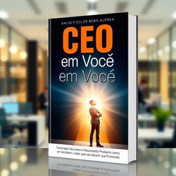 A book cover design featuring the title 'CEO em Você' at the top in bold, modern typography, and the subtitle 'Tomando Decisões e Resolvendo Problemas como um Verdadeiro Líder para Garantir sua Promoção' below in a smaller but still clear font