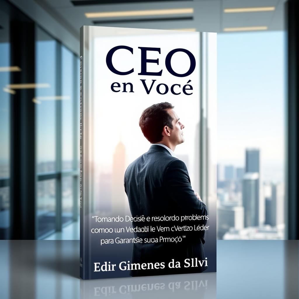 A book cover design featuring the title 'CEO em Você' prominently displayed at the top in bold, stylish typography