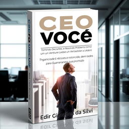 A book cover design featuring the title 'CEO em Você' prominently displayed at the top in bold, stylish typography