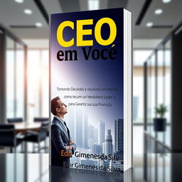 A book cover design featuring the title 'CEO em Você' prominently displayed at the top in bold, stylish typography