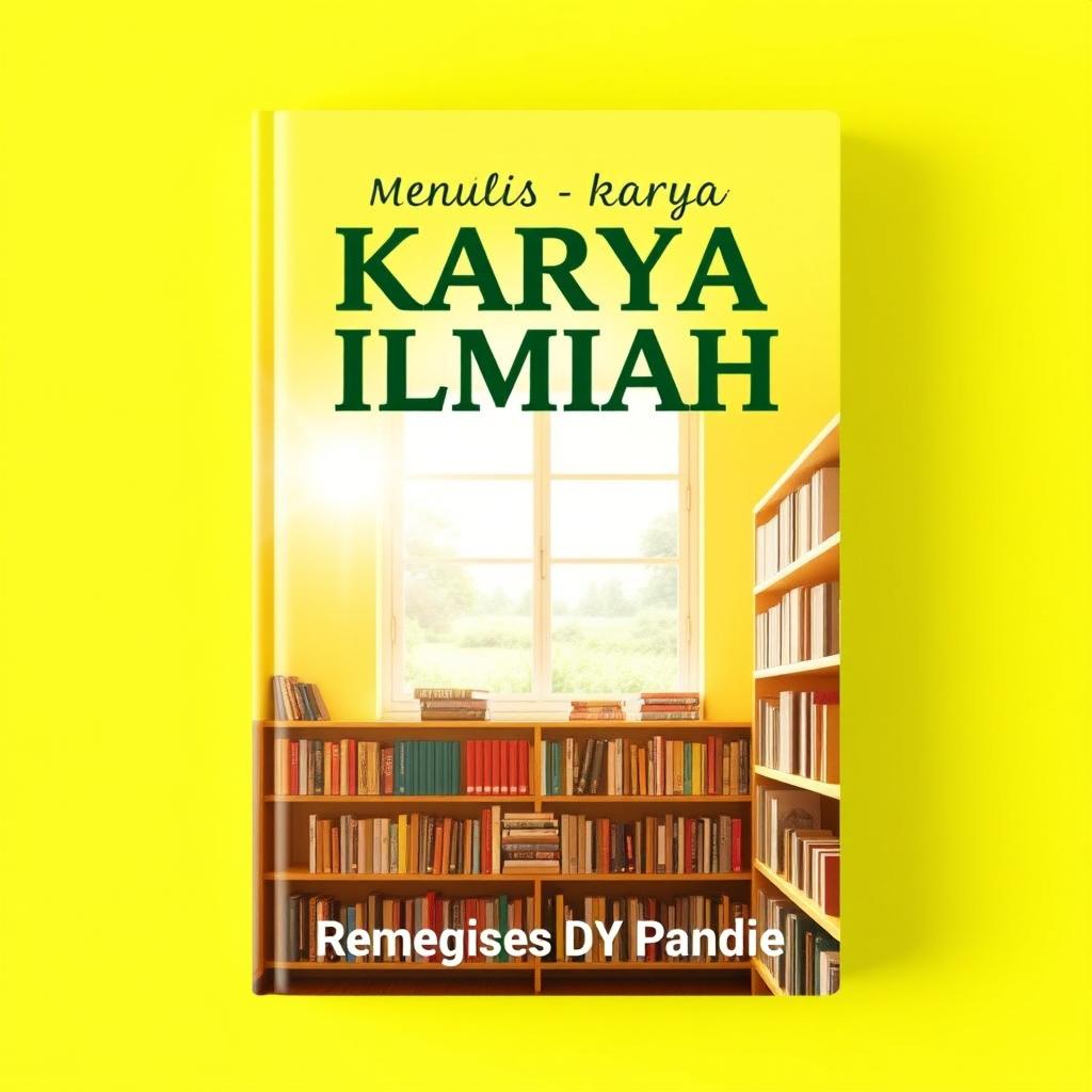 A book cover featuring the title 'MENULIS KARYA ILMIAH' prominently at the top