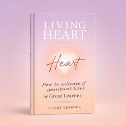 Book cover design for 'Living from the Heart: How to Cultivate Spiritual Love' by Great Learner