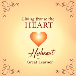 Book cover design for 'Living from the Heart' by Great Learner