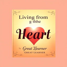 Book cover design for 'Living from the Heart' by Great Learner