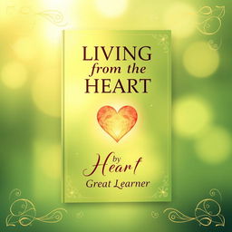 Book cover design for 'Living from the Heart' by Great Learner