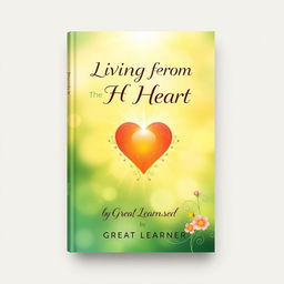 Book cover design for 'Living from the Heart' by Great Learner