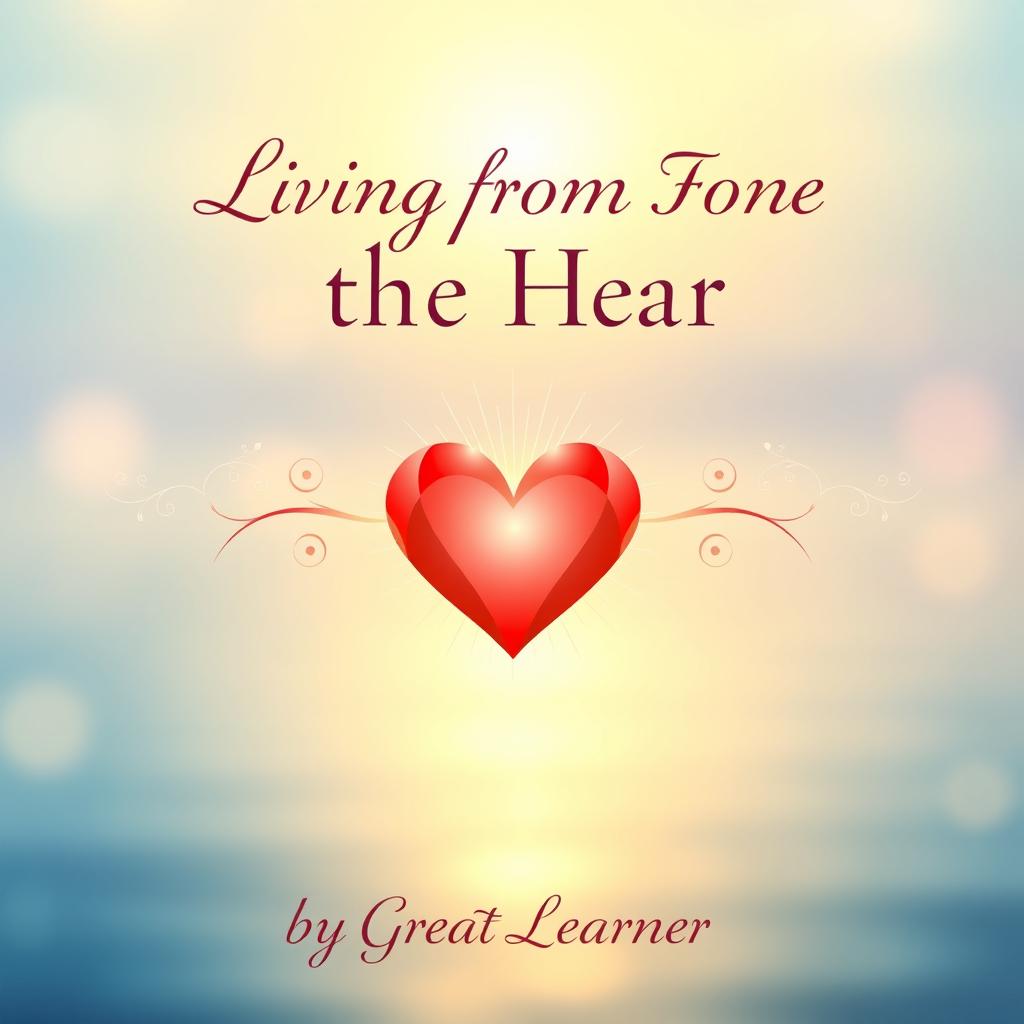 Book cover design for 'Living from the Heart' by Great Learner