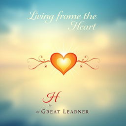 Book cover design for 'Living from the Heart' by Great Learner