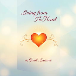 Book cover design for 'Living from the Heart' by Great Learner