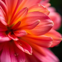 A close-up artistic representation of a flower, focusing on its intricate petals and delicate textures