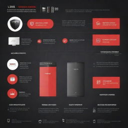 An informative infographic comparing Tesla batteries and operational data store (ODS) technologies, filled with diagrams and statistics presented in an engaging manner