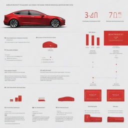 An informative infographic comparing Tesla batteries and operational data store (ODS) technologies, filled with diagrams and statistics presented in an engaging manner