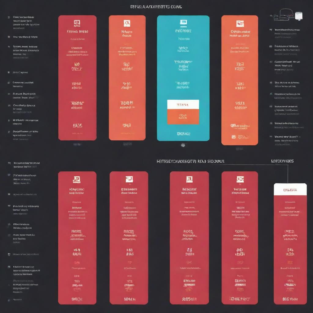 An engaging infographic showing the functioning and comparison of Tesla batteries and operational data store (ODS), complete with vibrant colors, icons, and easy-to-understand statistics