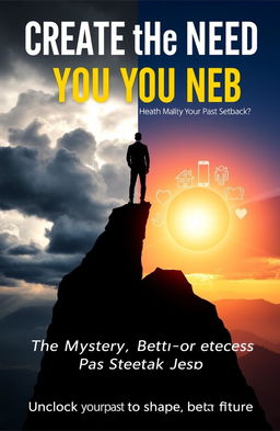 A book cover featuring a striking silhouette of a person standing on the edge of a cracked cliff, gazing toward the horizon