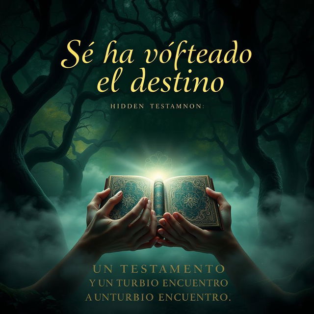 The book cover for 'Se ha volteado el destino' featuring a mysterious and captivating design