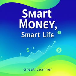 A visually compelling front page book cover for "Smart Money, Smart Life" by Great Learner