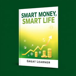 A captivating book cover for "Smart Money, Smart Life" by Great Learner