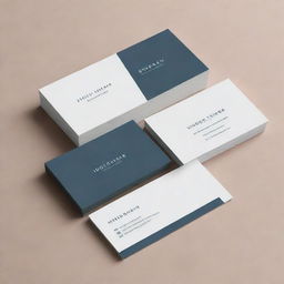 A professional business card template with clean lines, a minimalist design, and a tasteful color scheme. The card should include placeholders for name, job title, contact information, and company logo.