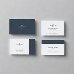 A professional business card template with clean lines, a minimalist design, and a tasteful color scheme. The card should include placeholders for name, job title, contact information, and company logo.