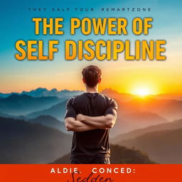 An audiobook cover design for 'The Power of Self Discipline'