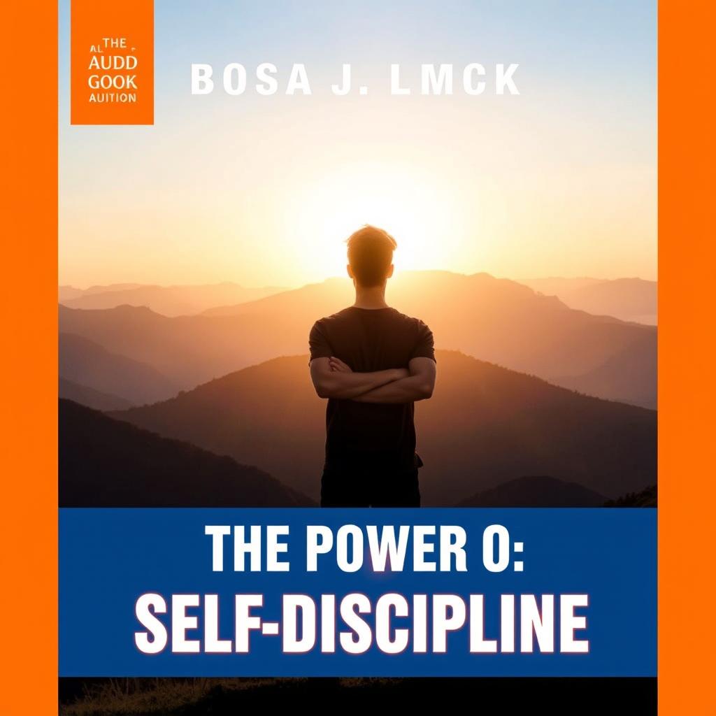 An audiobook cover design for 'The Power of Self Discipline'