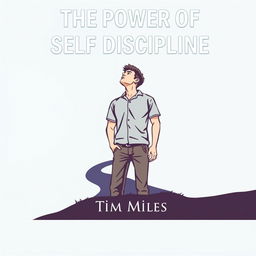 An audiobook cover design for 'The Power of Self Discipline' featuring the title prominently at the top