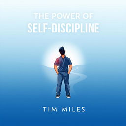 An audiobook cover design for 'The Power of Self Discipline' featuring the title prominently at the top