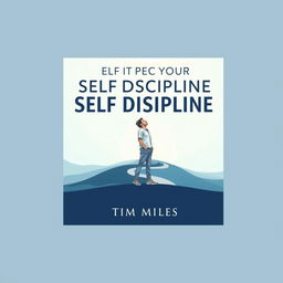 An audiobook cover design for 'The Power of Self Discipline' featuring the title prominently at the top