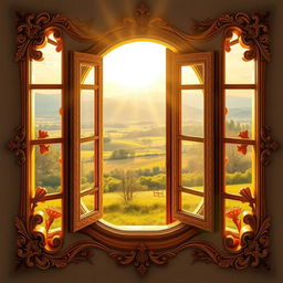 A artistic representation of a window designed in the shape of Ukraine's map