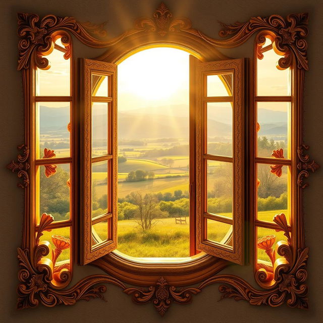 A artistic representation of a window designed in the shape of Ukraine's map