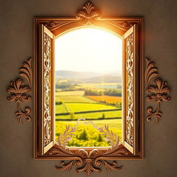 A artistic representation of a window designed in the shape of Ukraine's map