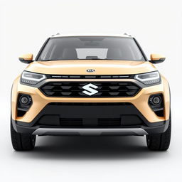 A completely new 3D render of a car that combines characteristics and styles of the Kia Soul 2024 and Suzuki Hustler 2024