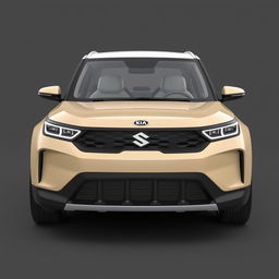 A completely new 3D render of a car that combines characteristics and styles of the Kia Soul 2024 and Suzuki Hustler 2024