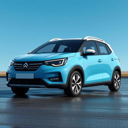 A completely new car design that combines characteristics and styles of the Citroen Visa 1988 and Dacia Sandero 2024