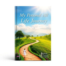 An inspiring book cover design for a personal life journey